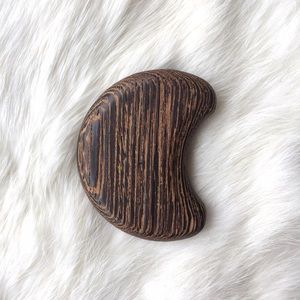 Vintage Wooden Lunar Pin